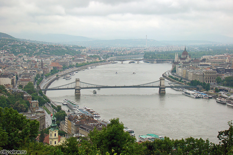 Дунай, Цепной мост в Будапеште