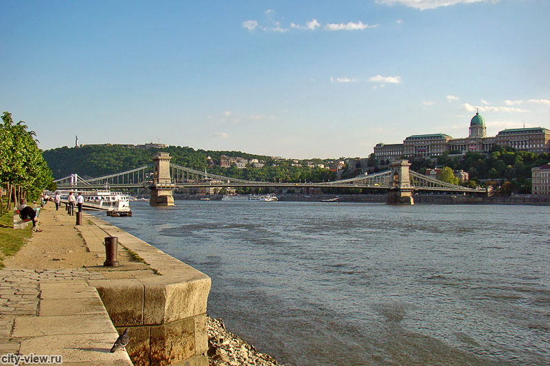Дунай, Цепной мост, Будайский дворец