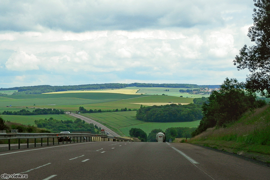 Восточное шоссе A4, европейский маршрут E50, Шампань - Арденны, Франция