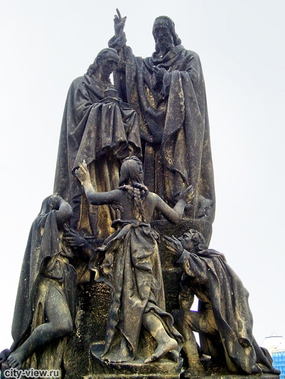 Скульптуры - Святые Кирилл и Мефодий на Карловом мосту