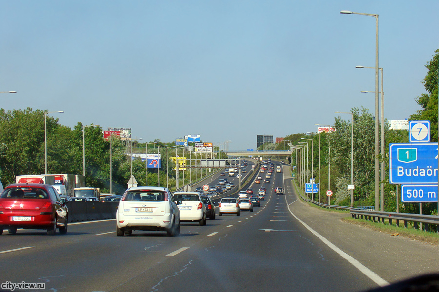Трасса E71, Будапешт