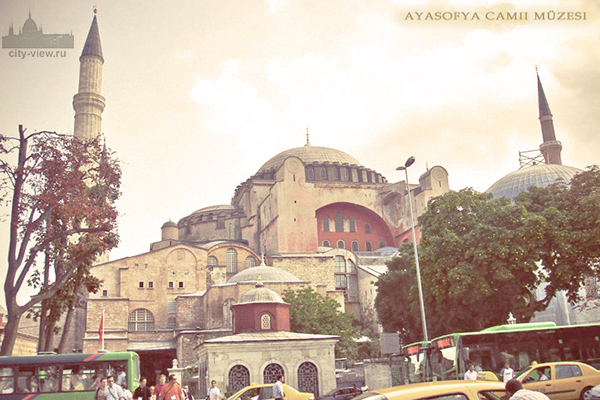 Достопримечательности Стамбула. Собор Святой Софии, Голубая мечеть, крепость Анадолу